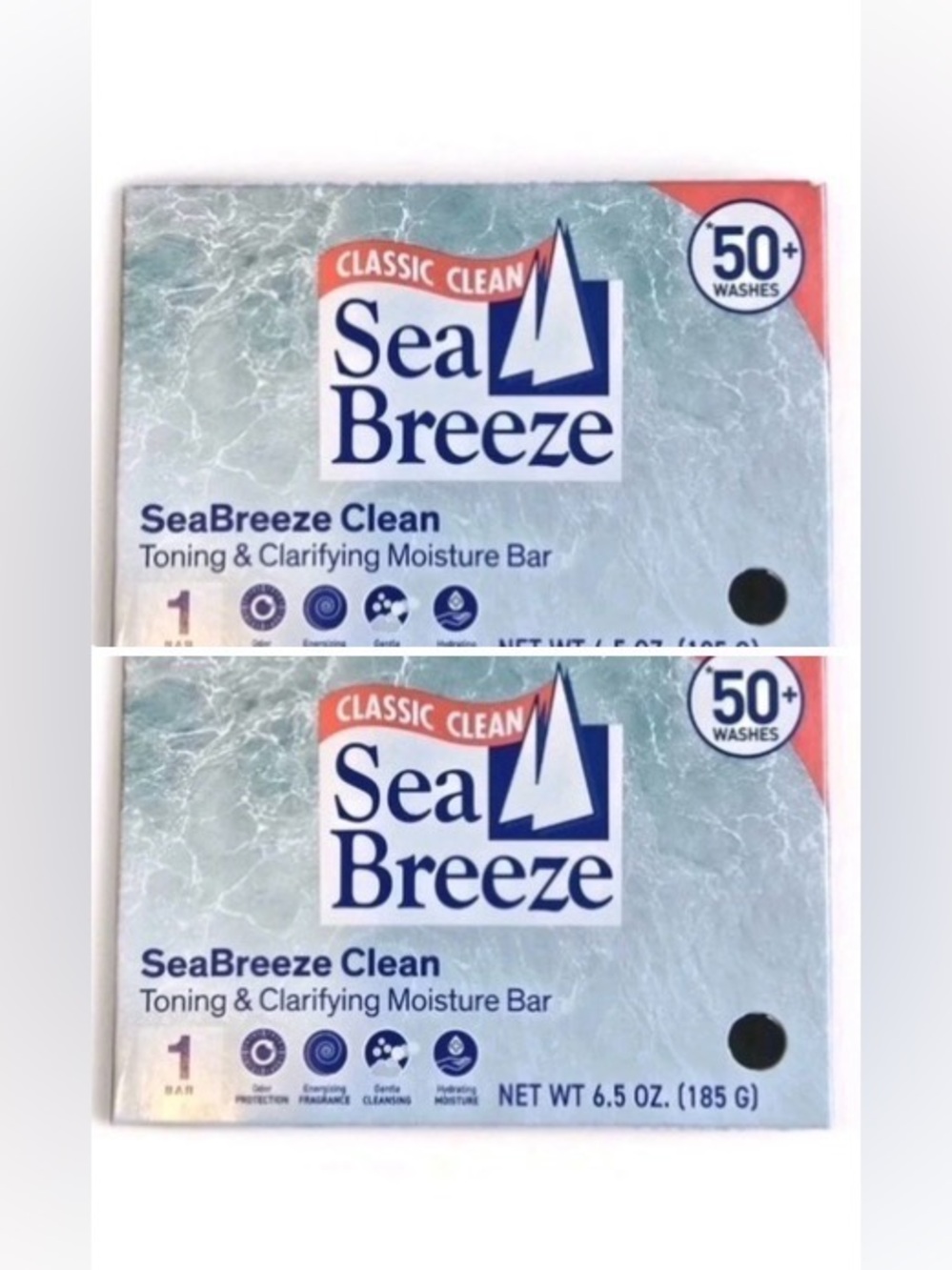 Sea Breeze Classic Clean Toning & Clarifying Moisture Bar - Blue
